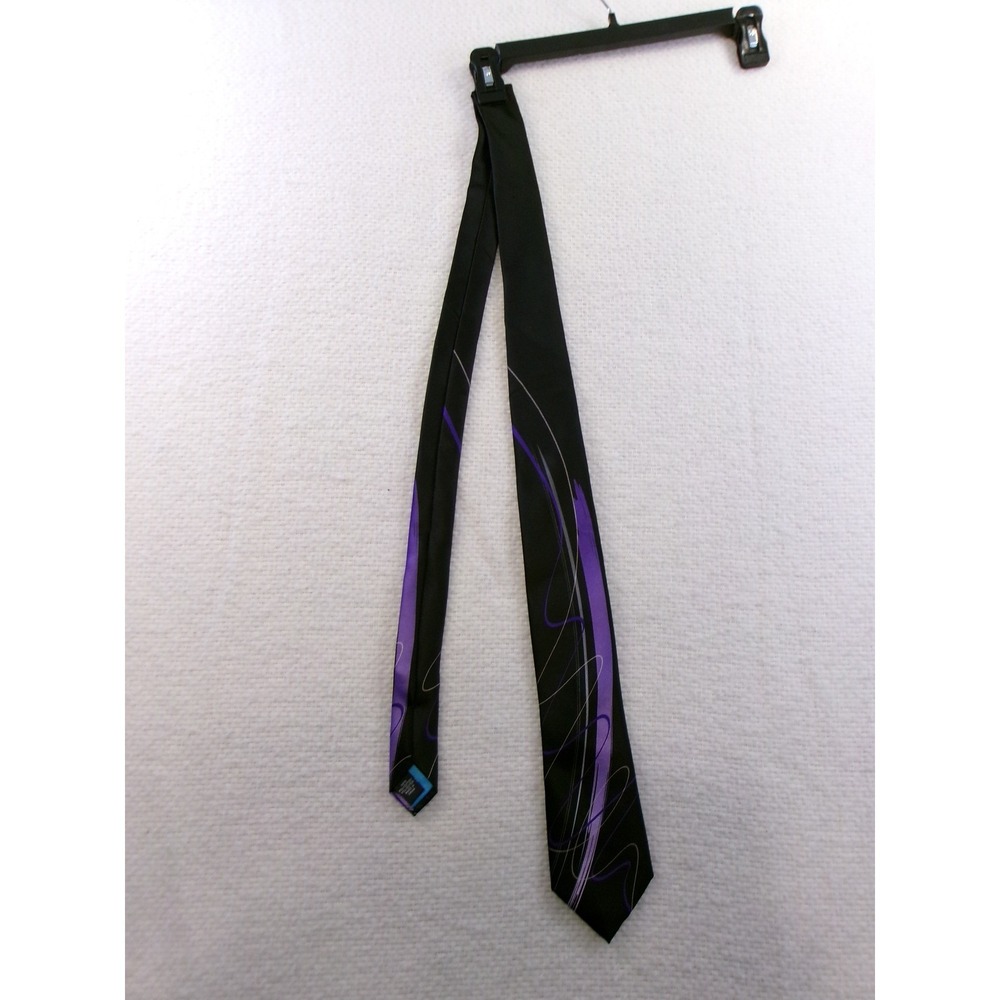 Jerry Garcia Tie Happy Birthday Collection 56 Abstract Purple Black Polyester